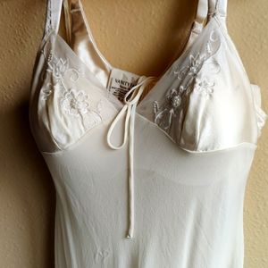 Victoria's Secret Sheer White Silk Top